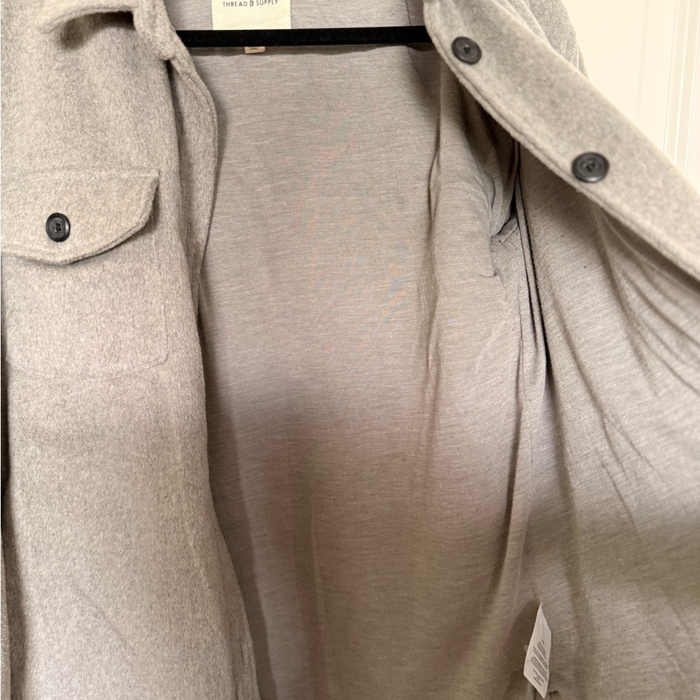 Gray Button-Up Shacket - image 3
